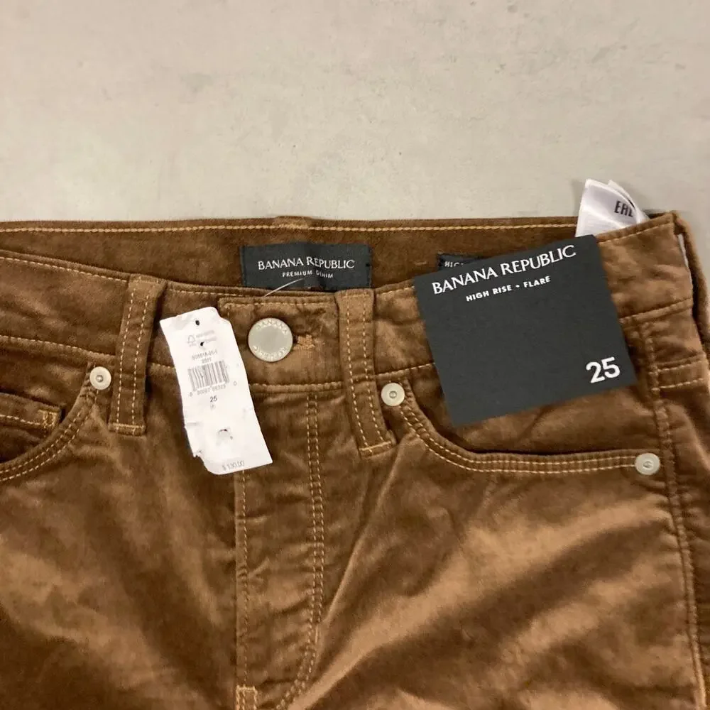Y2K banana republic high rise flared pants 25x32